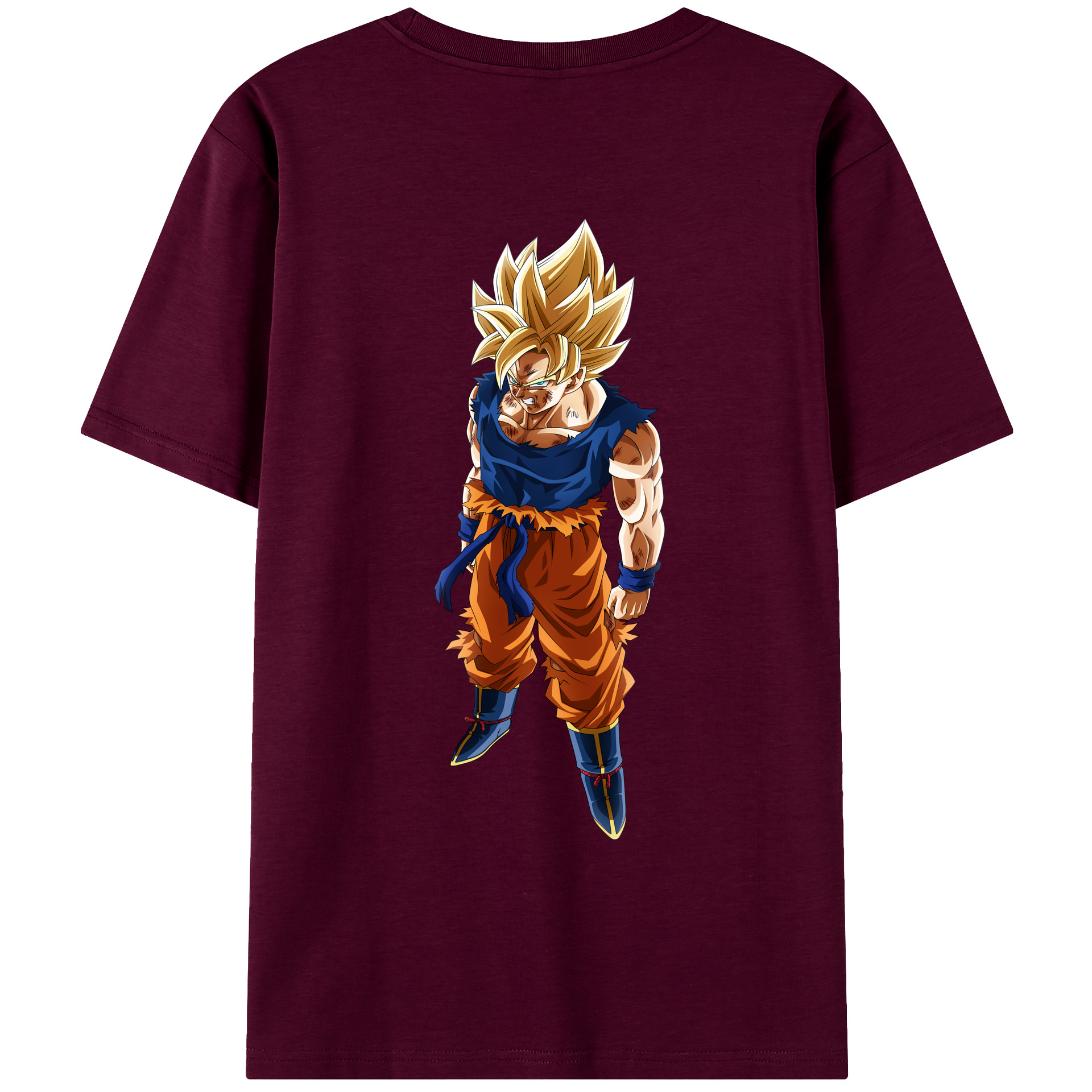 （画像用） ドラゴンボール 孫悟空（そん ごくう）Son Goku カカロット DRAGON BALL Kakarotto レディース半袖Tシャツ(バックプリント)